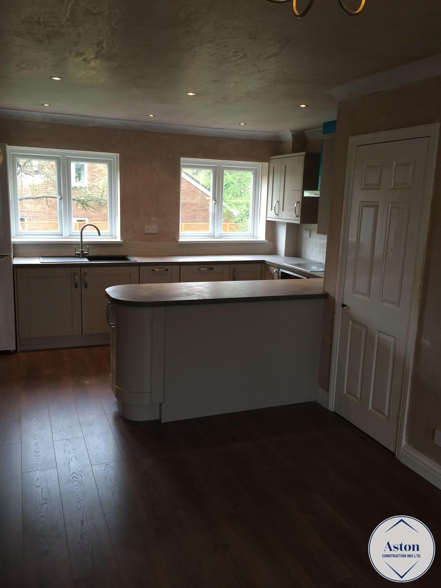 Kitchen and Floor Aston Construction (NE) Ltd.