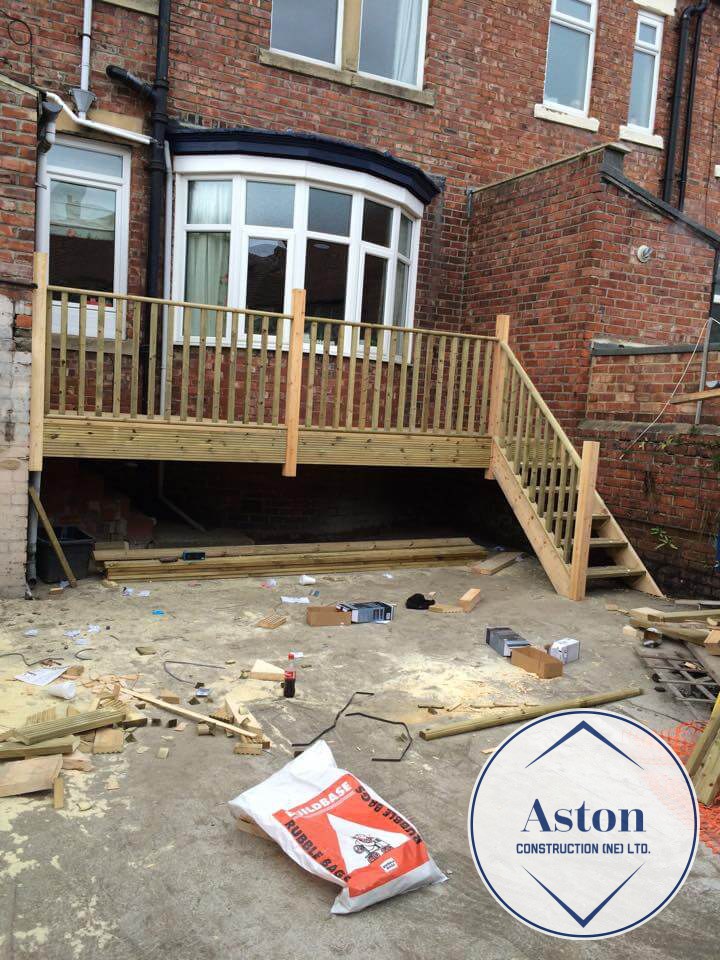 Raised Decking Aston Construction (NE) Ltd.