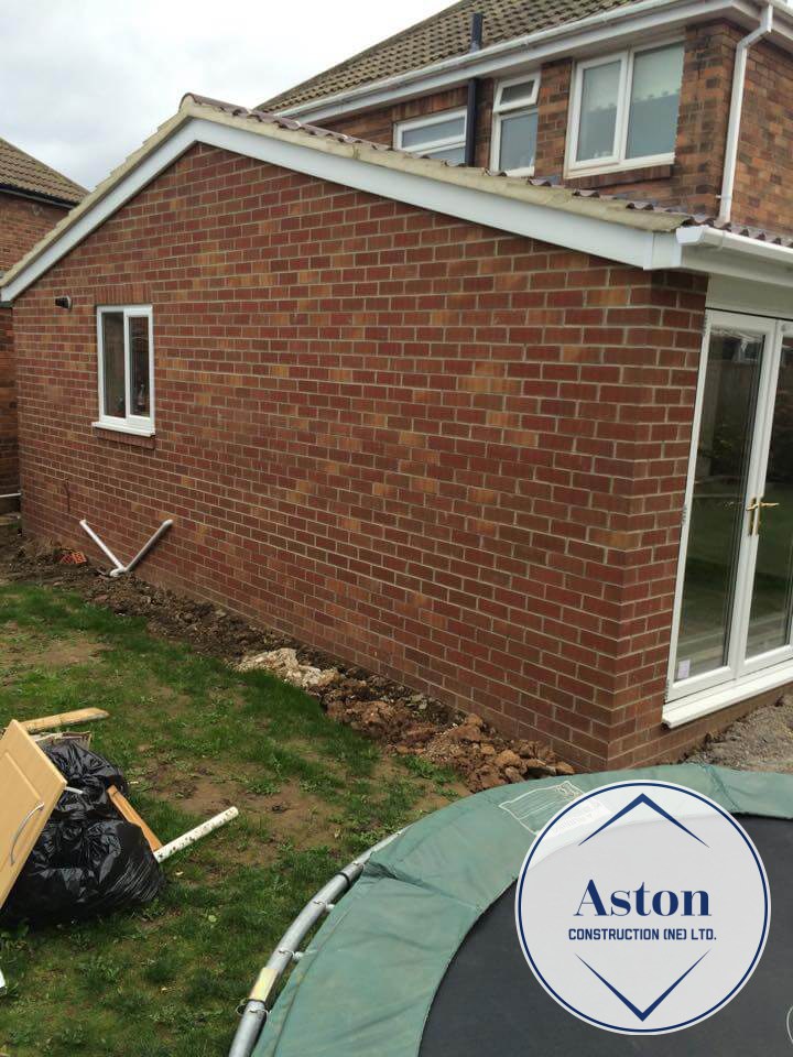 Rear/Side Kitchen Extension with UPVC Bifolds Aston Construction (NE